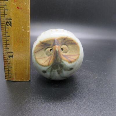 Vintage Mid Century Pottery Owl Salt Pepper Shaker