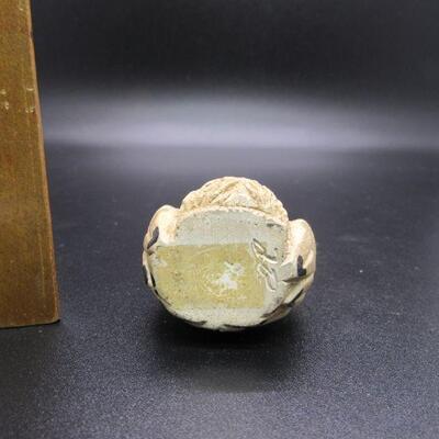 Miniature Carved Stone Owl Figurine
