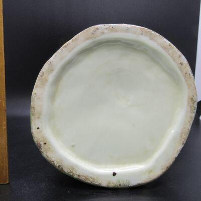 Vintage Antique Staffordshire Pearlware Bocage Ram Ewe Lamb Vase