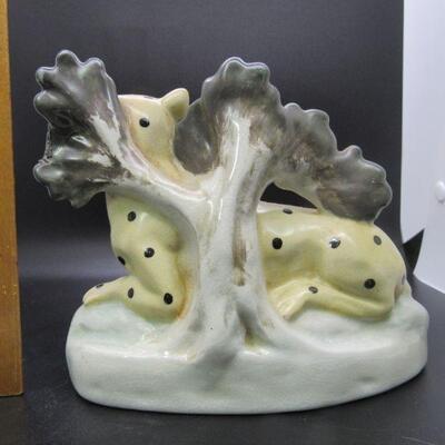 Staffordshire Pearlware Bocage Spotted Leopard Figurine