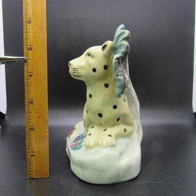 Staffordshire Pearlware Bocage Spotted Leopard Figurine