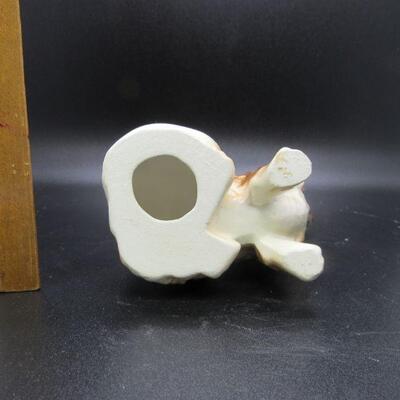 Small Porcelain Tan Dog Puppy Figurine