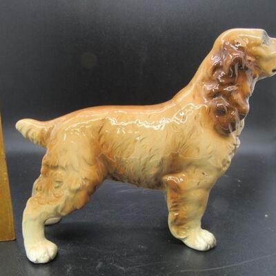 Porcelain Cocker Spaniel Dog Figurine 