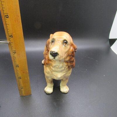 Porcelain Cocker Spaniel Dog Figurine 