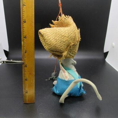Vintage Annalee Plush Fishing Mouse