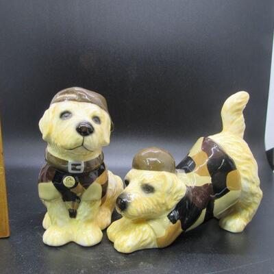 Nature's Window Golden Retriever Yellow Lab Salt & Pepper Shakers
