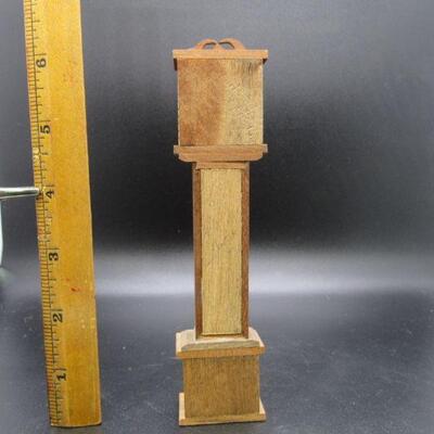 Dollhouse Miniature Grandfather Clock by Shackman