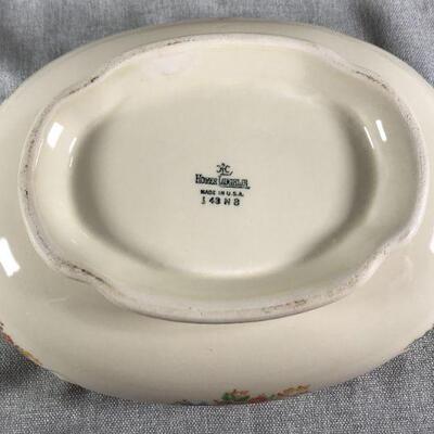 Vintage Homer Laughlin Lidded Floral Casserole Dish
