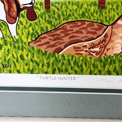 Turtle Hunter by Mike Segal Painting Signed & Numbered 