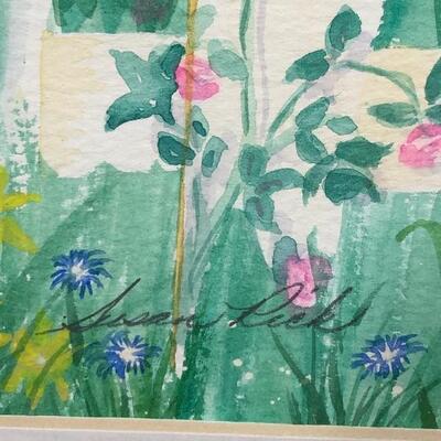 Unframed Springtime Floral Watercolor Painting Signed
