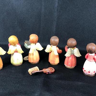 Miniature Musical Instrument Angel Figurines Anri Toriart