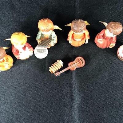 Miniature Musical Instrument Angel Figurines Anri Toriart
