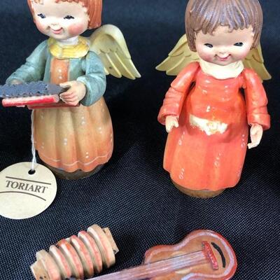 Miniature Musical Instrument Angel Figurines Anri Toriart