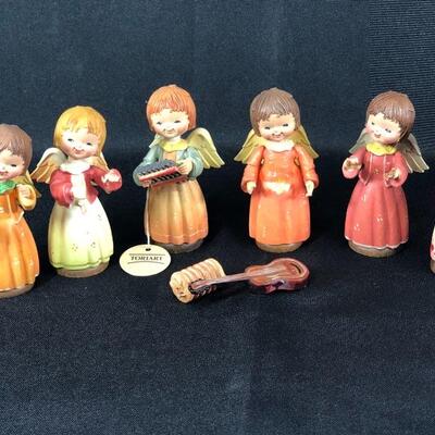 Miniature Musical Instrument Angel Figurines Anri Toriart