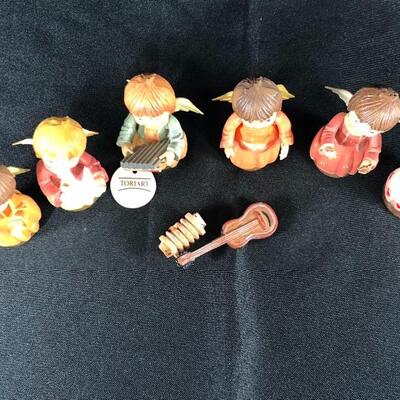 Miniature Musical Instrument Angel Figurines Anri Toriart