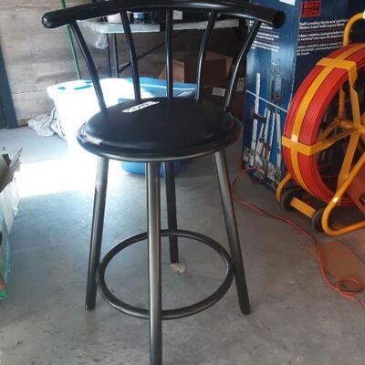 lot 308 - One black barstool