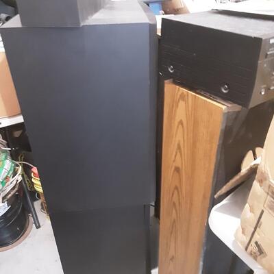 lot 310 - Yamaha stereo equipment, 4 speakers, subwoofer, vcr, etc.