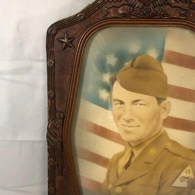 Lot 2 - Framed Military Soldier Print