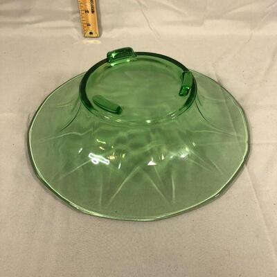 Lot 5 - Uranium/Vaseline Console Bowl
