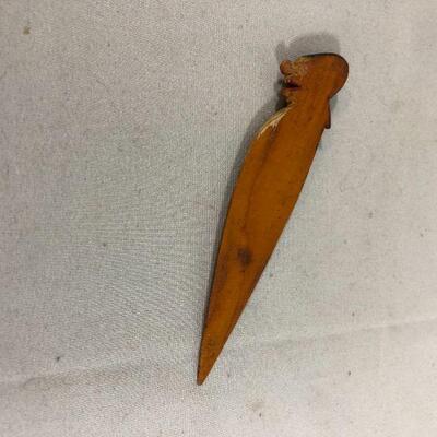 Lot 9 - German Carved Wood Book Mark