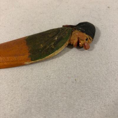 Lot 9 - German Carved Wood Book Mark
