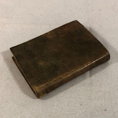 Lot 11 - Embossed Leather Miniature Notebook