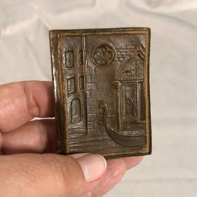 Lot 11 - Embossed Leather Miniature Notebook