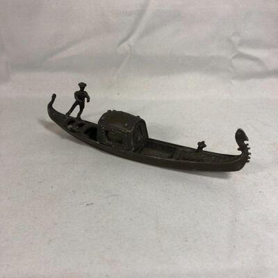 Lot 15 - Small Metal Gondola From Venice
