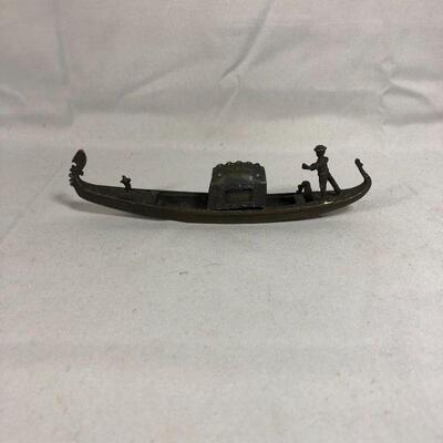 Lot 15 - Small Metal Gondola From Venice