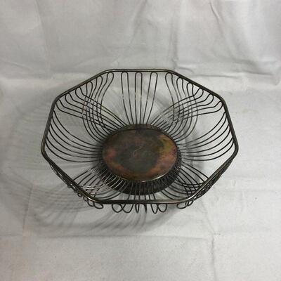 Lot 19 - Silverplated Wire Bowl from Hong Kong