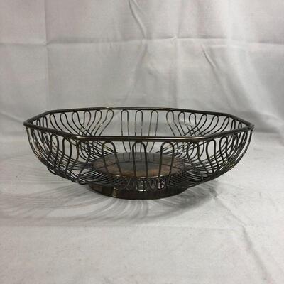 Lot 19 - Silverplated Wire Bowl from Hong Kong