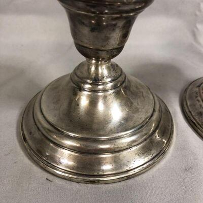Lot 20 - Preisner Sterling Silver Candlestick Holders