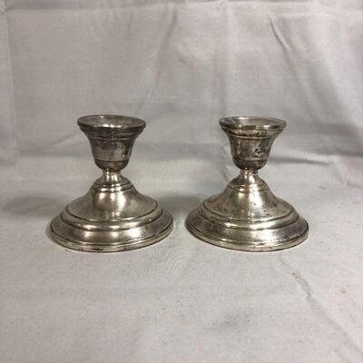 Lot 20 - Preisner Sterling Silver Candlestick Holders