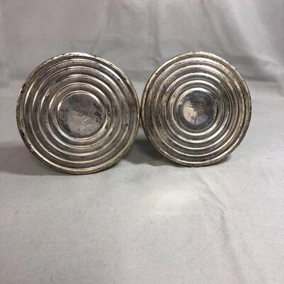 Lot 20 - Preisner Sterling Silver Candlestick Holders