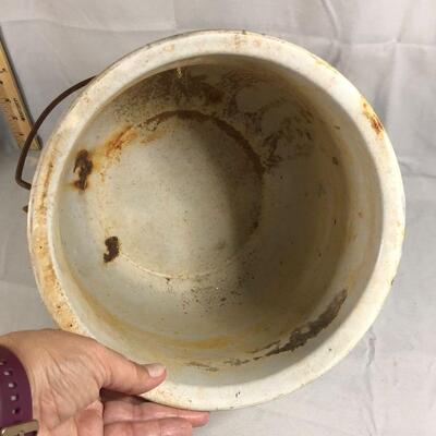 Lot 23 - White Enamelware Pot