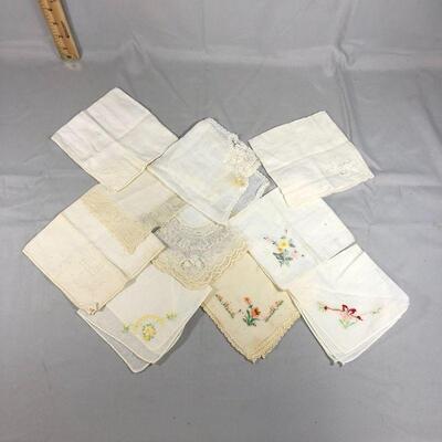 Lot 30 - (10) Vintage Hankies