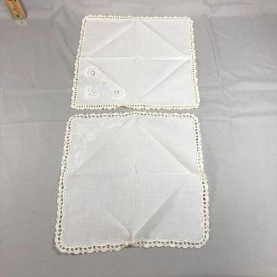 Lot 32 - (9) Hankies