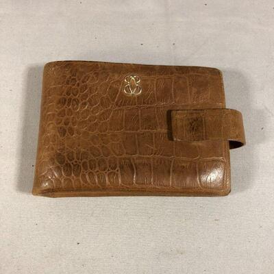 Lot 37 - Purple Purse and Leather Wallet