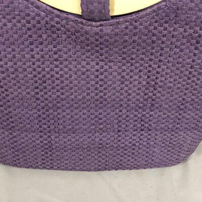 Lot 37 - Purple Purse and Leather Wallet