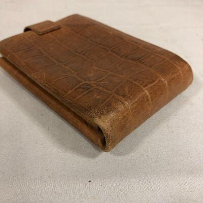 Lot 37 - Purple Purse and Leather Wallet