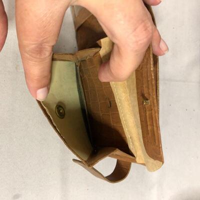 Lot 37 - Purple Purse and Leather Wallet