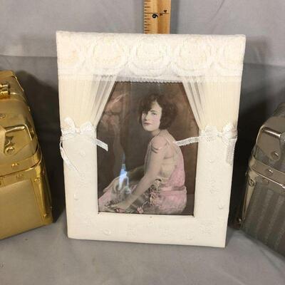 Lot 40 - (2) Make-up Cases and Picture