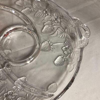 Lot 45 - Strawberry Themed Divided Platter