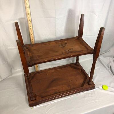 Lot 57 - Solid Wood Side Table LOCAL PICK UP ONLY