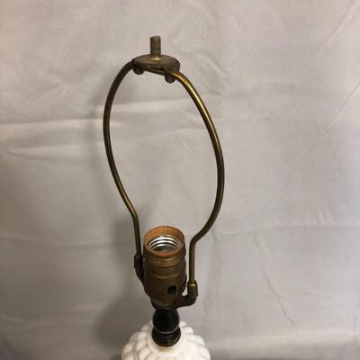 Lot 63 - Milk Glass Base Table Lamp