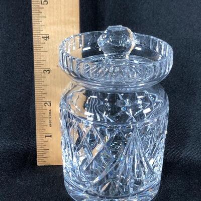 Small Waterford Crystal Jelly Jam Jar with Lid