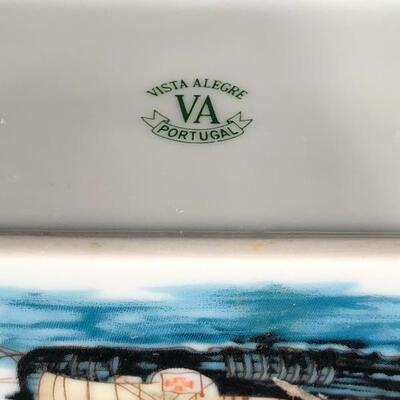 Vintage Ceramic Sailing Ship Decanter Apothecary Jar Vista Alegre Portugal