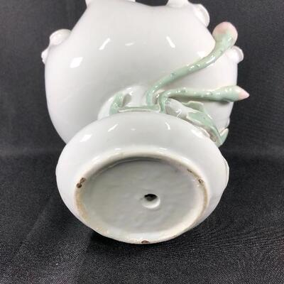 Vintage Pedestal Ceramic Rose Embellished Bowl Dish