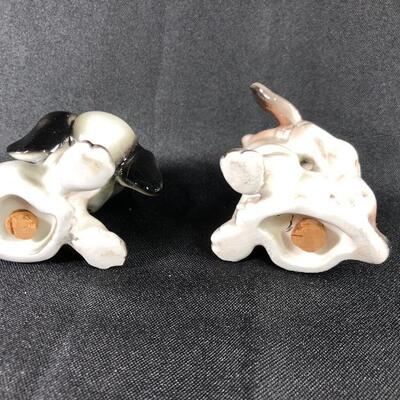 Adorable Vintage Puppy Salt and Pepper Shaker Set