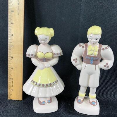 Vintage Kay Finch California Pottery Dutch Boy and Girl 